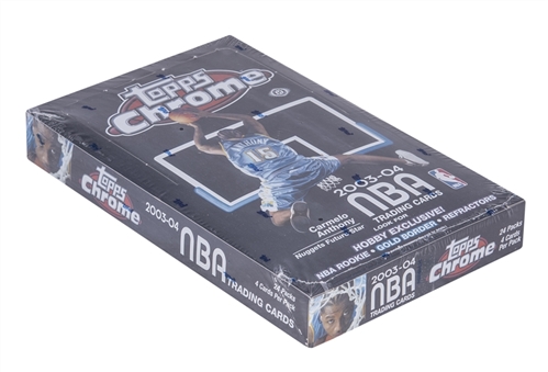 2003-04 Topps Chrome NBA Hobby Exclusive Unopened Wax Box (24 packs) Factory Sealed